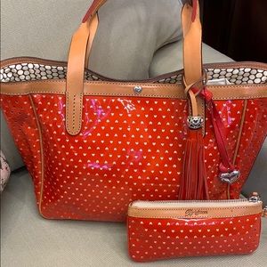 Brighton Pixie Rare heart cutout red patent set